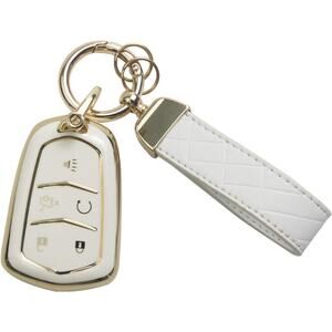 Key Fob Case Compatible with 2015-2019 Cadillac Escalade CTS SRX XT5 ATS STS CT6